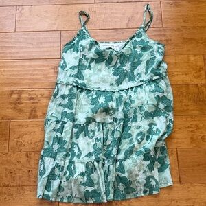 BP Green floral flowery dress